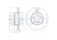 Disque de frein BG9871C Delphi