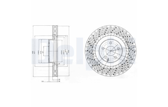 Disque de frein BG9878 Delphi