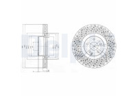 Disque de frein BG9879 Delphi
