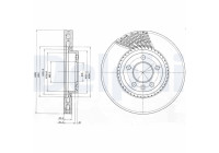 Disque de frein BG9892 Delphi