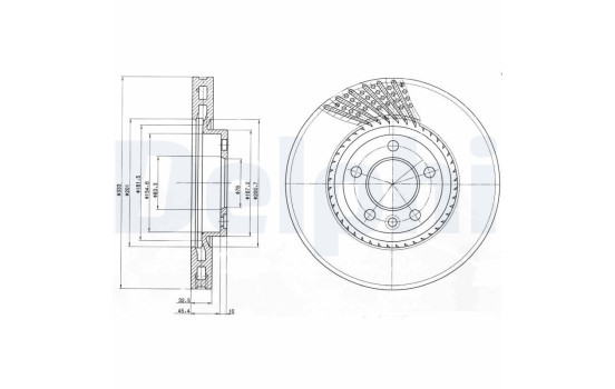 Disque de frein BG9892 Delphi
