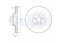 Disque de frein BG9955 Delphi