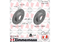 Disque de frein BLACK Z 100.1236.53 Zimmermann