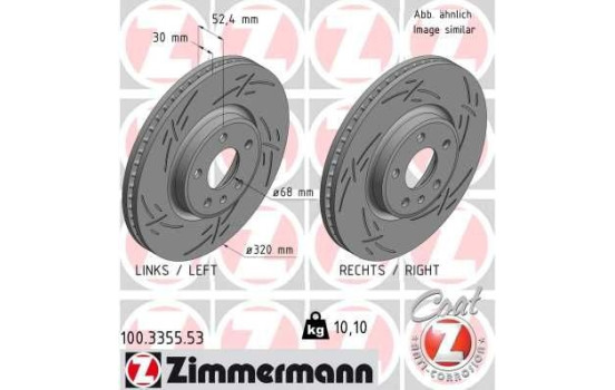 Disque de frein BLACK Z 100.3355.53 Zimmermann, Image 2