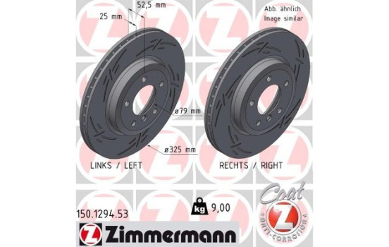 Disque de frein BLACK Z 150.1294.53 Zimmermann, Image 2