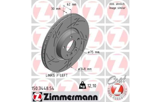 Disque de frein BLACK Z 150.3448.54 Zimmermann, Image 2