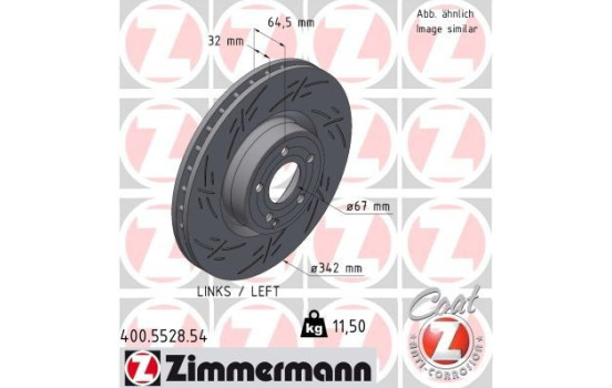 Disque de frein BLACK Z 400.5528.54 Zimmermann