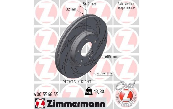 Disque de frein BLACK Z 400.5566.55 Zimmermann