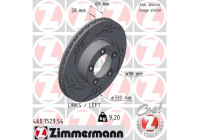 Disque de frein BLACK Z 460.1529.54 Zimmermann