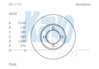 Disque de frein BR-1706 Kavo parts