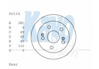 Disque de frein BR-2259 Kavo parts