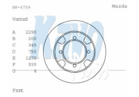 Disque de frein BR-4709 Kavo parts