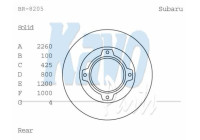 Disque de frein BR-8205 Kavo parts