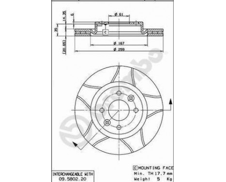 Disque de frein BREMBO MAX LINE 09.5802.76, Image 3