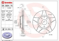 Disque de frein BREMBO MAX LINE 09.C654.75