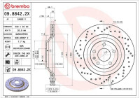 Disque de frein BREMBO XTRA LINE 09.8842.2X
