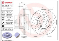 Disque de frein BREMBO XTRA LINE 09.B570.1X