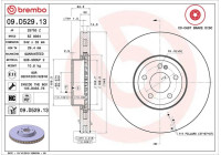 Disque de frein CO-CAST DISCS LINE 09.D529.13 Brembo
