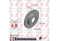 Disque de frein COAT Z 100.1223.20 Zimmermann