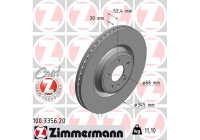 Disque de frein COAT Z 100.3356.20 Zimmermann