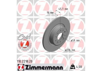 Disque de frein COAT Z 110.2218.20 Zimmermann