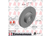 Disque de frein COAT Z 150.1271.20 Zimmermann