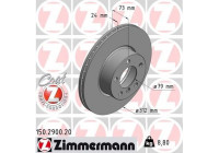 Disque de frein COAT Z 150.2900.20 Zimmermann