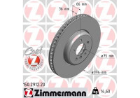 Disque de frein COAT Z 150.2912.20 Zimmermann