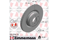 Disque de frein COAT Z 150.2916.20 Zimmermann