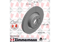 Disque de frein COAT Z 150.2921.20 Zimmermann