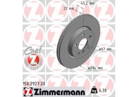 Disque de frein COAT Z 150.2927.20 Zimmermann