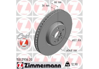 Disque de frein COAT Z 150.2936.20 Zimmermann