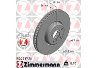 Disque de frein COAT Z 150.2937.20 Zimmermann