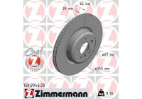 Disque de frein COAT Z 150.2946.20 Zimmermann