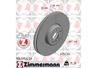 Disque de frein COAT Z 150.2954.20 Zimmermann