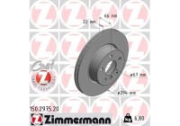 Disque de frein COAT Z 150.2975.20 Zimmermann