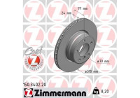 Disque de frein COAT Z 150.3402.20 Zimmermann