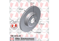 Disque de frein COAT Z 150.3412.20 Zimmermann