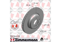 Disque de frein COAT Z 150.3441.20 Zimmermann