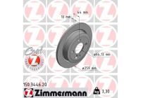 Disque de frein COAT Z 150.3446.20 Zimmermann