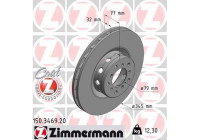Disque de frein COAT Z 150.3469.20 Zimmermann