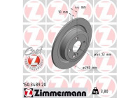 Disque de frein COAT Z 150.3489.20 Zimmermann