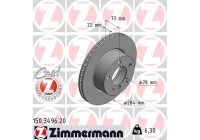 Disque de frein COAT Z 150.3496.20 Zimmermann