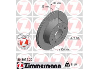 Disque de frein COAT Z 180.3032.20 Zimmermann