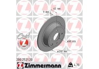 Disque de frein COAT Z 200.2521.20 Zimmermann