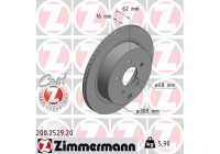 Disque de frein COAT Z 200.2529.20 Zimmermann