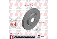 Disque de frein COAT Z 200.2534.20 Zimmermann