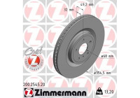 Disque de frein COAT Z 200.2545.20 Zimmermann
