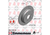 Disque de frein COAT Z 280.3185.20 Zimmermann