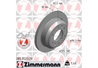Disque de frein COAT Z 285.3523.20 Zimmermann